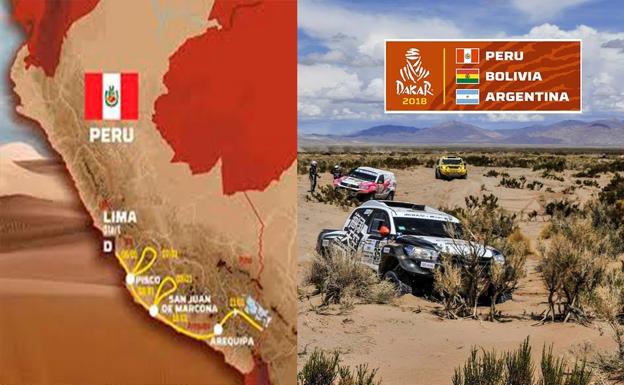 Recorrido del rally Dakar 2018: etapas, salida y meta