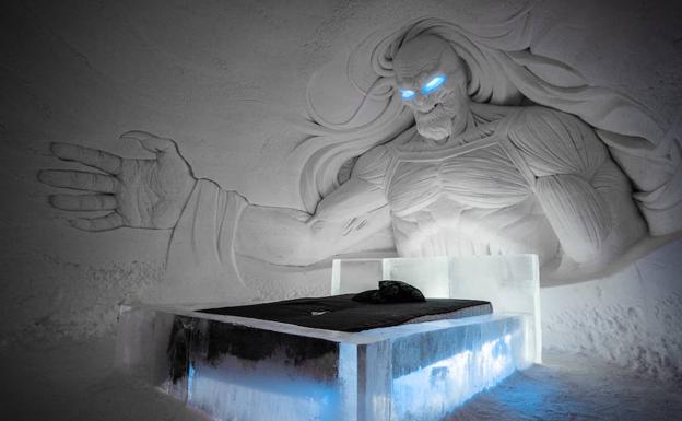 Un hotel finlandés de hielo y nieve recrea la serie 'Juego de Tronos'