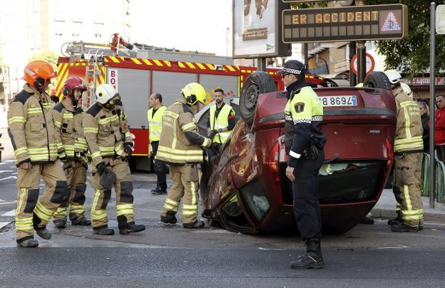 Los accidentes se disparan en Valencia y cuestionan la gestión de Ribó