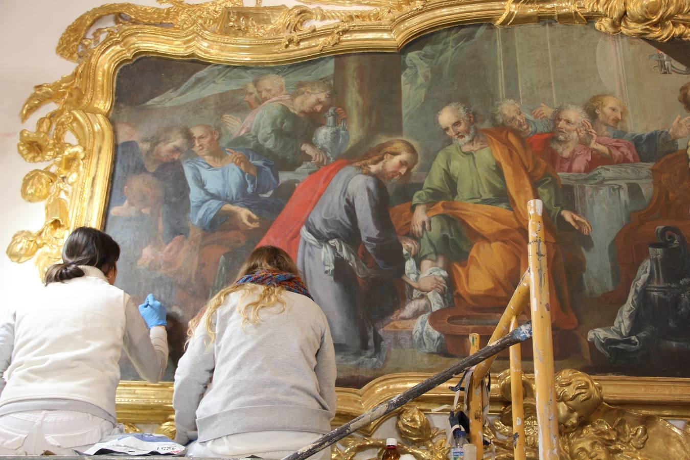 Fotos de la restauración de la capilla de la Comunión de la Parroquia de San Nicolás de Valencia