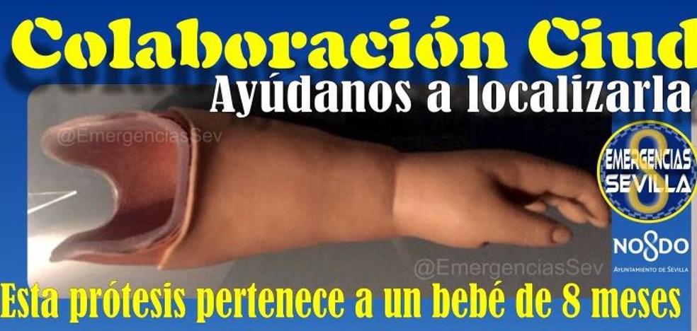 Un padre pide ayuda para encontrar la prótesis que perdió de su bebé de 8 meses