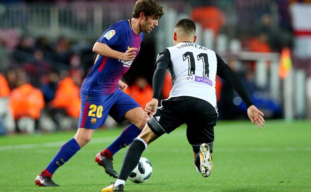 Sergi Roberto se disculpa con Pereira