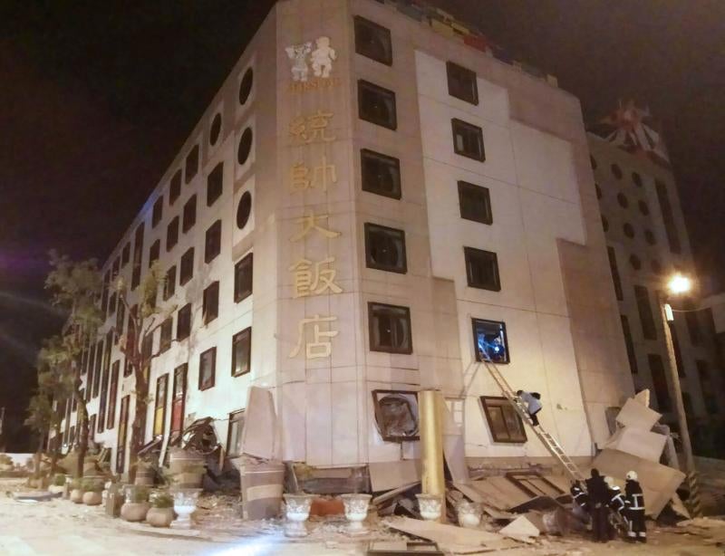 Las impactantes imágenes del terremoto de Taiwan