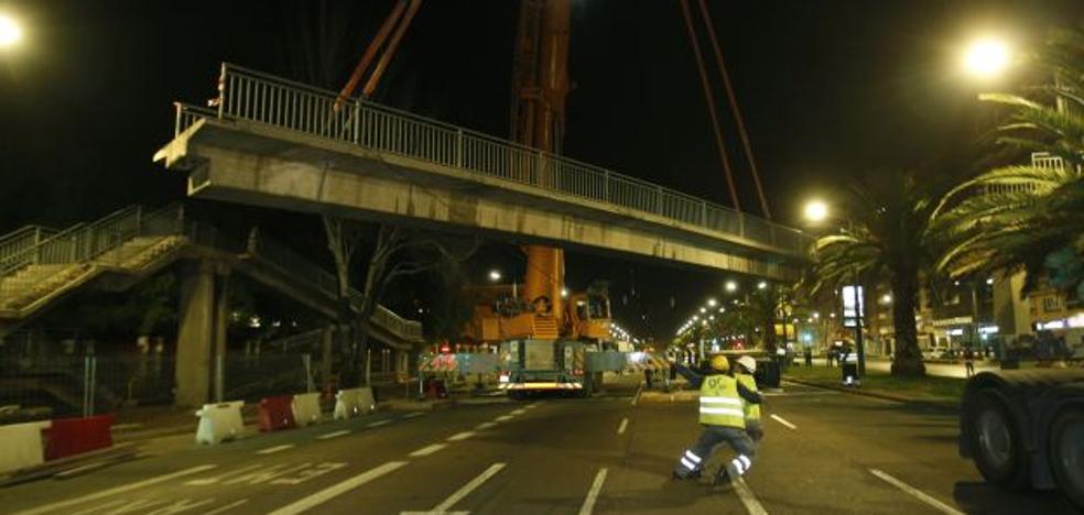El Ayuntamiento de Valencia retira esta noche las pasarelas de la avenida del Cid