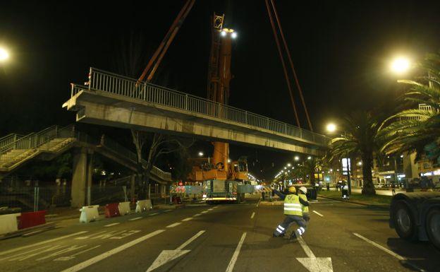 El Ayuntamiento de Valencia retira esta noche las pasarelas de la avenida del Cid