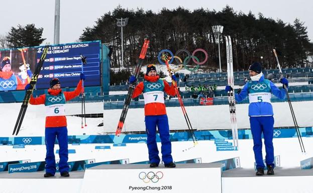 Imanol Rojo, el primer español en competir, acaba 49 en el skiatlón