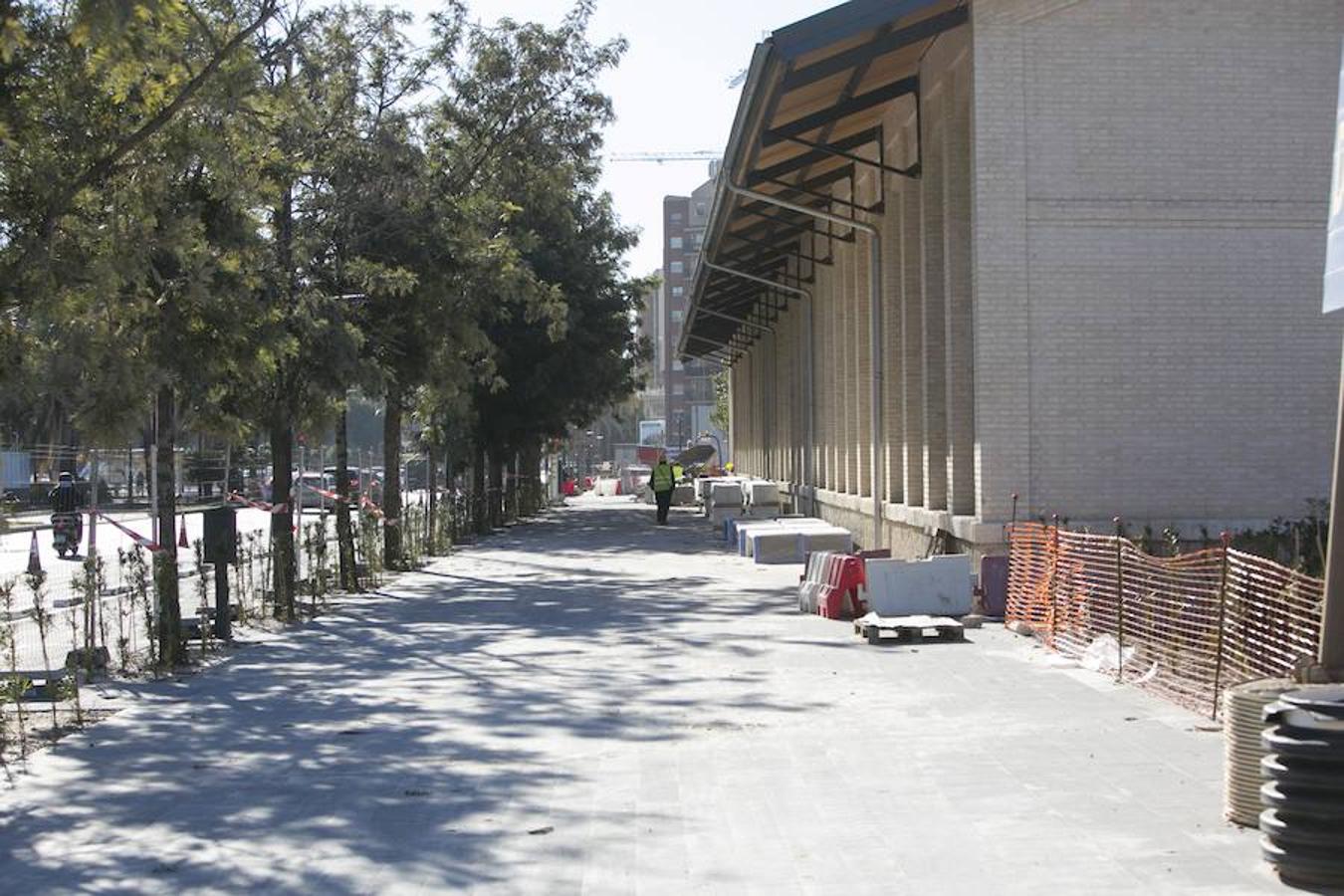 Fotos del exceso de cemento en las obras del Parque Central de Valencia