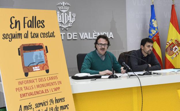 La EMT ofrecerá 3,6 millones de viajes los días grandes de Fallas