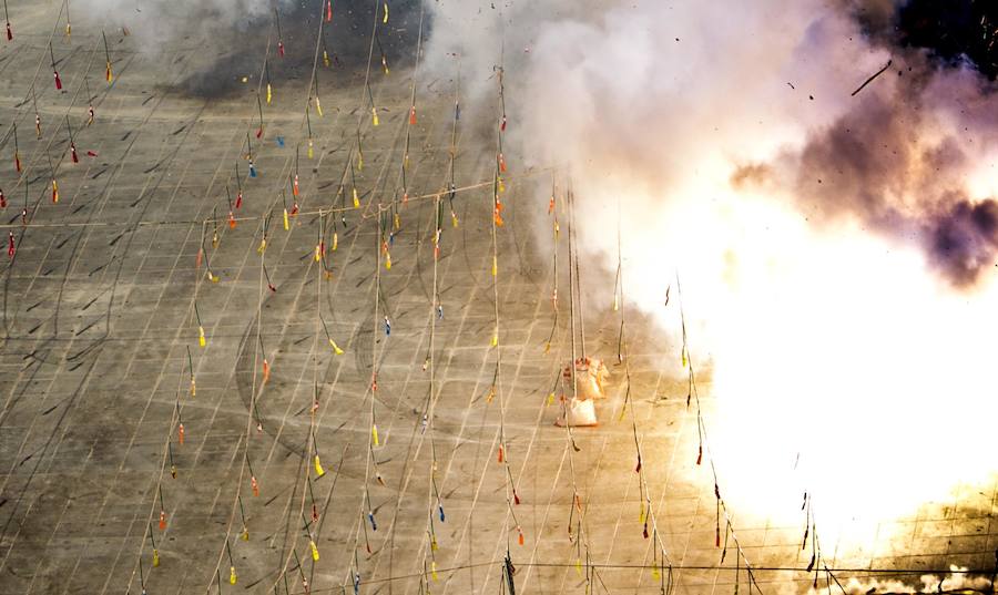 Fotos de la mascletà de la Pirotecnia Hermanos Ferrández en las Fallas de 2018