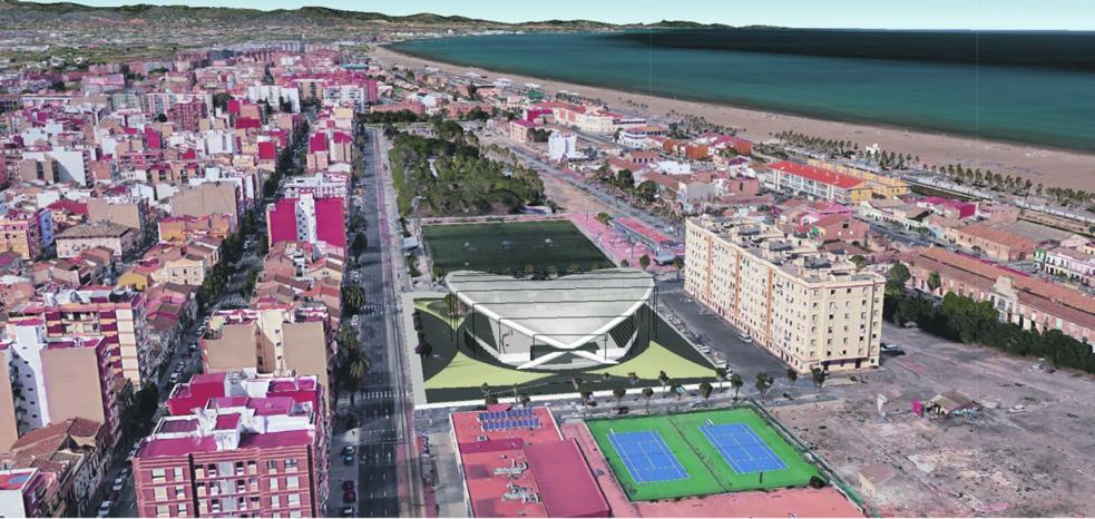 Un gran polideportivo abierto eliminará una de las zonas más degradadas del Cabanyal