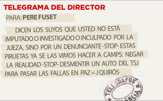 Telegrama para Pere Fuset