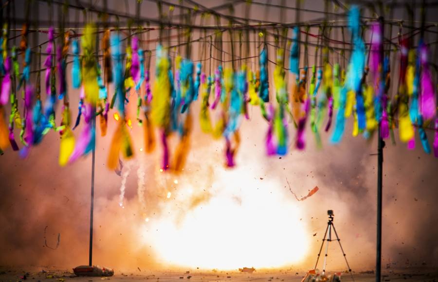 Fotos de la impresionante mascletà de hoy, disparada por la pirotecnia Aitana