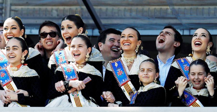 Fotos de Albert Rivera y Íñigo Errejón en las Fallas de Valencia