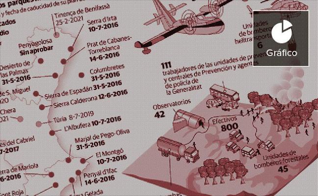 Alarma por el peligroso estado del monte valenciano ante la llegada de la Semana Santa
