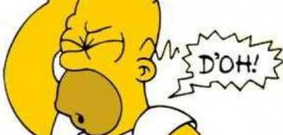 Entrega a la policía el carnet de Homer Simpson en un control de tráfico