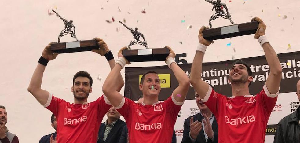 Ian, Canari y Ricardet, campeones de la Lliga de raspall