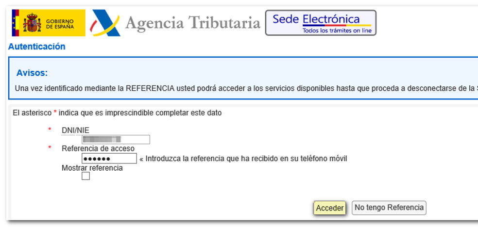 Cómo obtener el número de referencia para hacer la declaración de la Renta