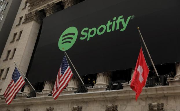 El tremendo error en el estreno de Spotify en la Bolsa de Nueva York