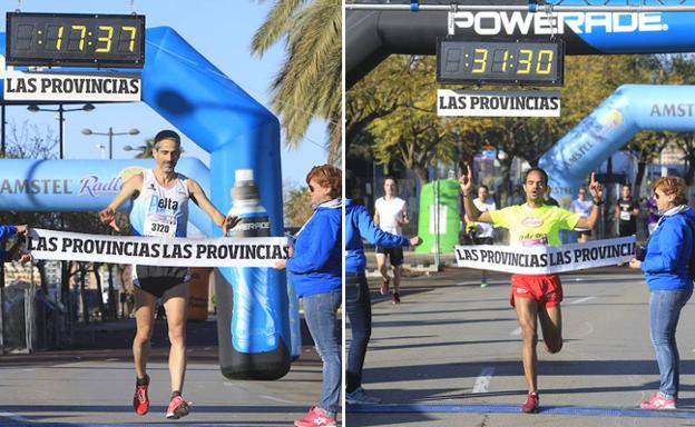 Juan José Cano y Mohammed Mohattane ganan la Carrera de las Empresas Valencianas