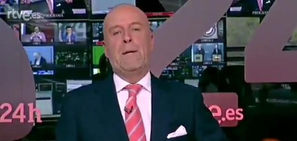 El presentador del canal 24 horas de TVE se despide «desde el Pirulí que te vi»