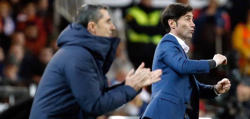 Marcelino: «Es muy difícil que el Barça pierda dos partidos seguidos»