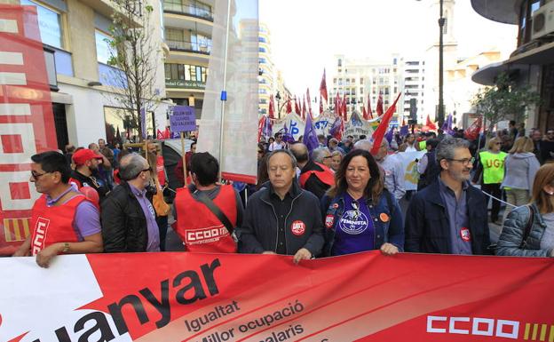 Las mujeres y los pensionistas marcan las manifestaciones del Primero de Mayo