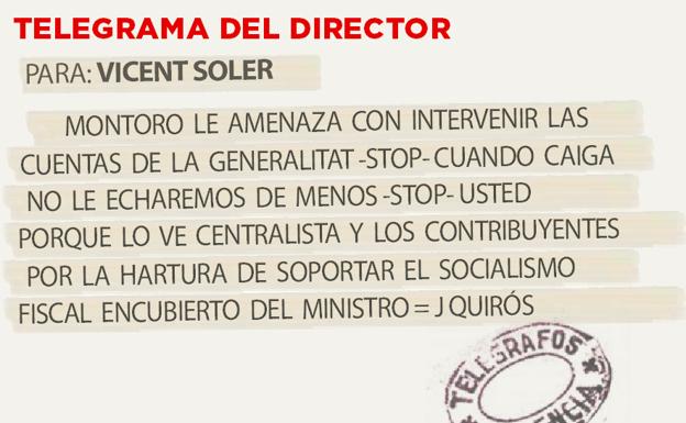 Telegrama para Vicent Soler