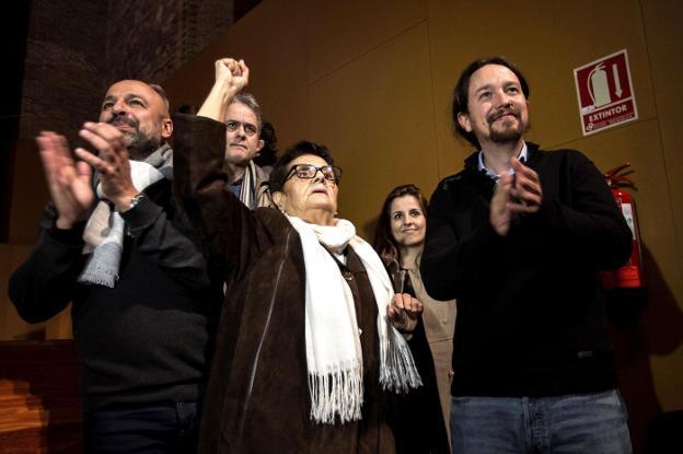 Iglesias arropa la candidatura de Podemos Valencia alternativa a Estañ