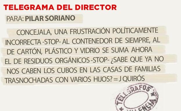 Telegrama para Pilar Soriano