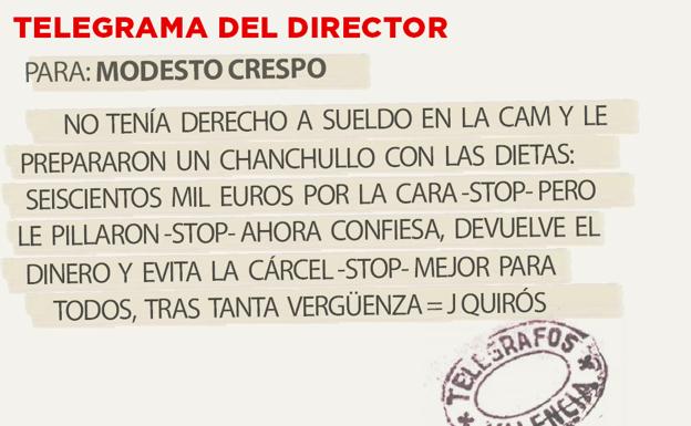 TELEGRAMA PARA MODESTO CRESPO