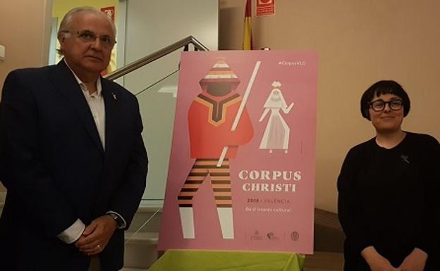 Mar Hernández, primera mujer que diseña el cartel del Corpus Christi de Valencia