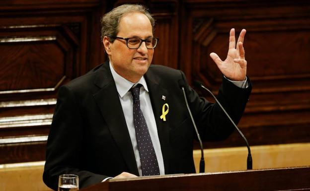 Quim Torra aprovecha la detención de Zaplana para hacer campaña por la independencia