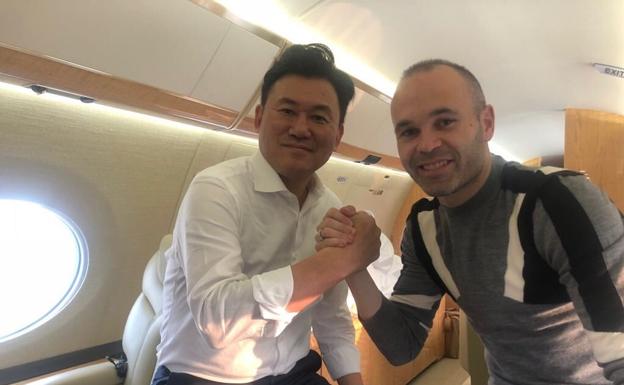 Iniesta, rumbo a Kobe