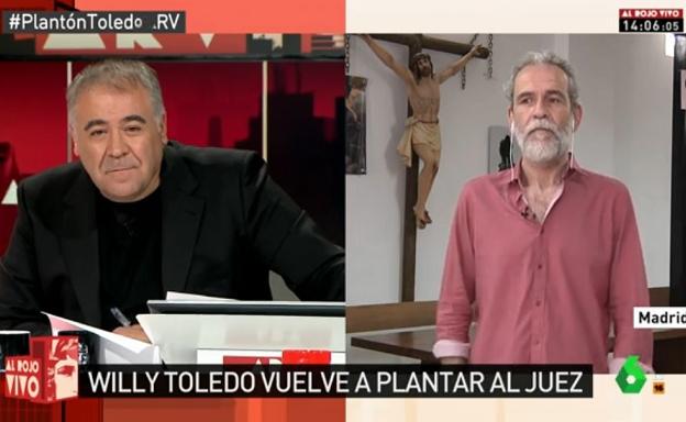 Tenso cara a cara entre Ferreras y Willy Toledo en directo