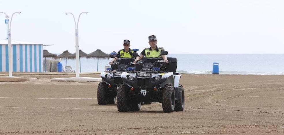 La Policía Local patrullará en la playa de la Malvarrosa también por las noches