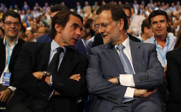 Rajoy a Aznar: «El centro derecha no hay que reconstruirlo»