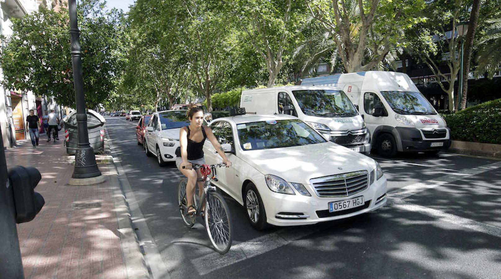 Carril bici Gran Vía Valencia