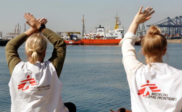 El 'Aquarius' zarpará el miércoles para seguir con rescates en el Mediterráneo central