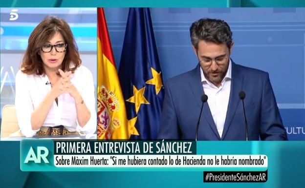 Ana Rosa estalla contra Pedro Sánchez: «Fue muy duro con Max»