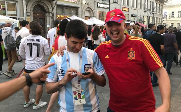 Un valenciano, personaje viral en el mundial de fútbol