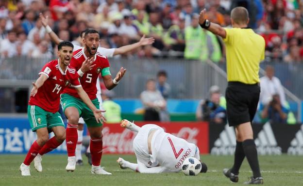 Marruecos, indignada con el arbitraje ante Portugal