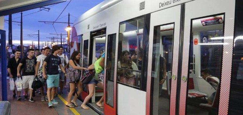 Horarios de metro y tranvía para la noche de San Juan en Valencia