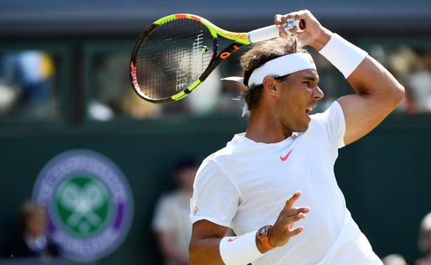 Nadal también asusta en hierba