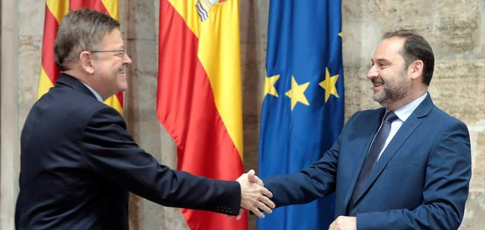 Ábalos asegura que mantendrá todos los proyectos y plazos comprometidos de infraestructuras en la Comunitat