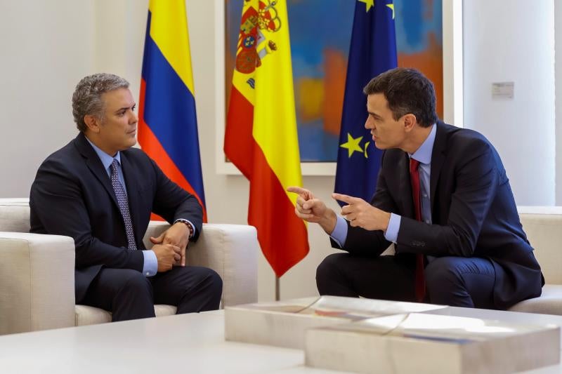 Sánchez se reúne con el presidente electo de Colombia para «estrechar lazos»