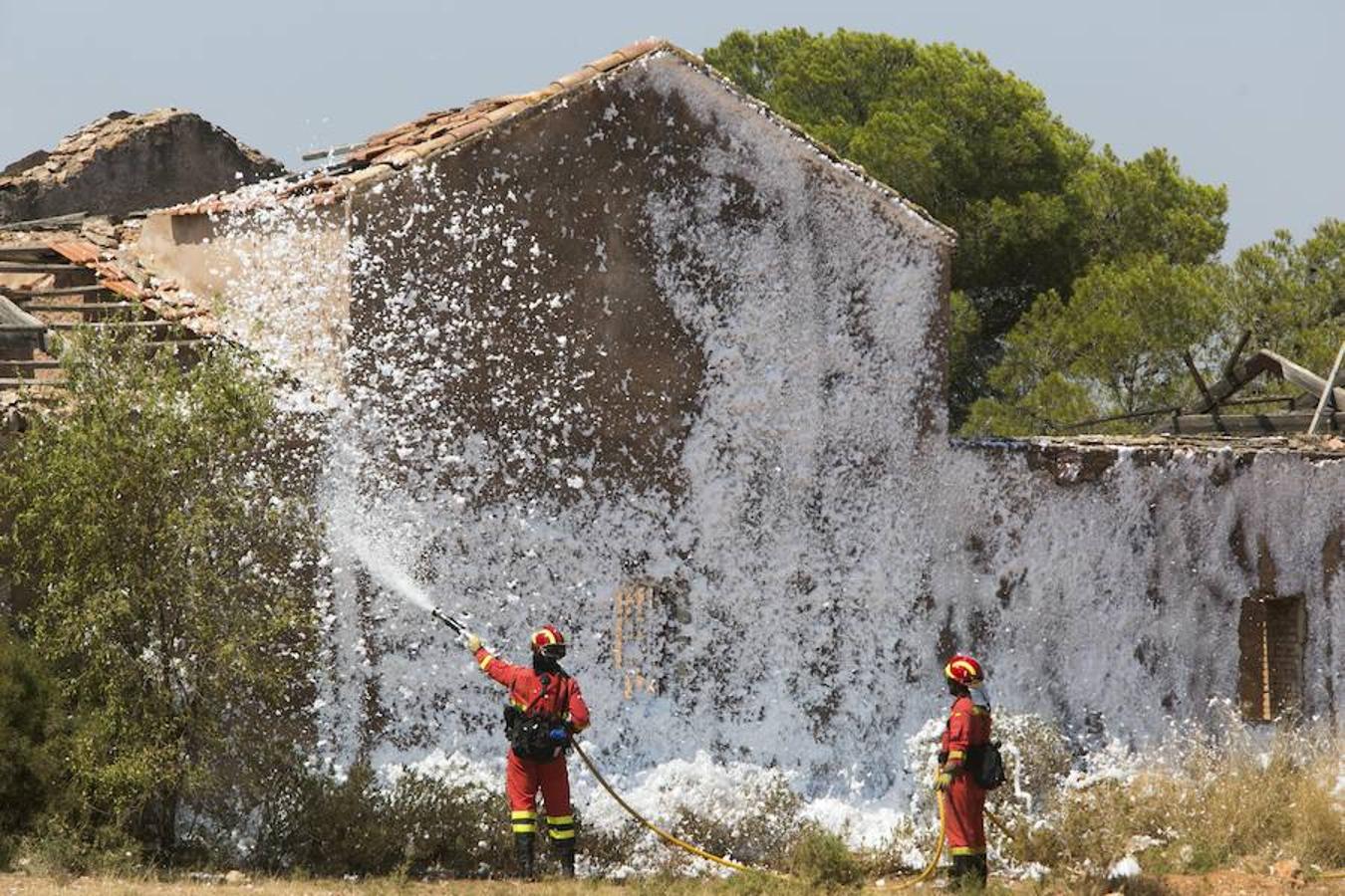 Simulacro de maniobras en la UME con motivo de la visita de los delegados del Gobierno de Valencia, Murcia y Baleares