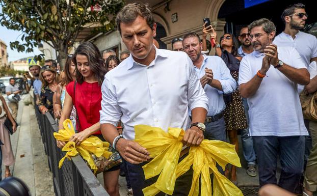 Ciudadanos se pone al frente de la brigada de «limpieza» contra los lazos amarillos