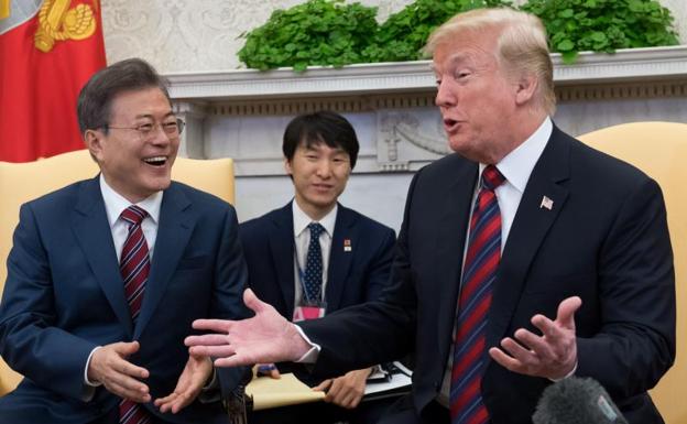 Trump y Moon se verán este mes en Nueva York para hablar de Corea del Norte