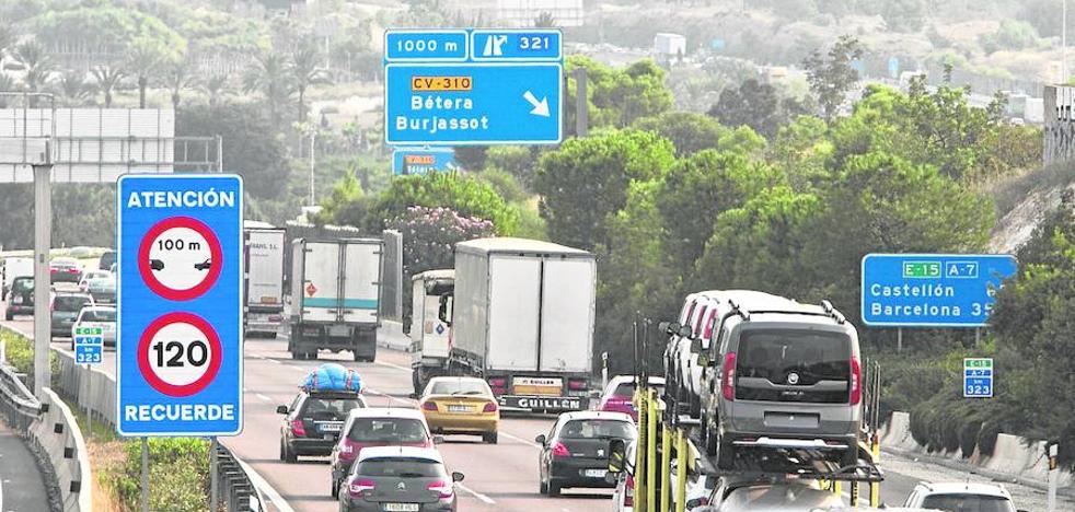 Las obras de la V-30 y el by-pass, paradas en pleno repunte de muertes