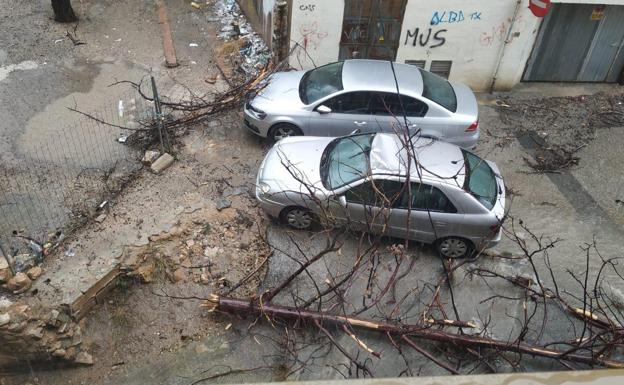 Lluvia, granizo, viento y riadas